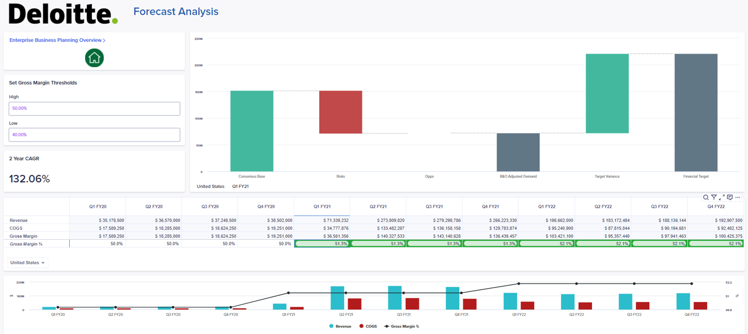 Deloitte app for StrategyAccelerator Financial Report
